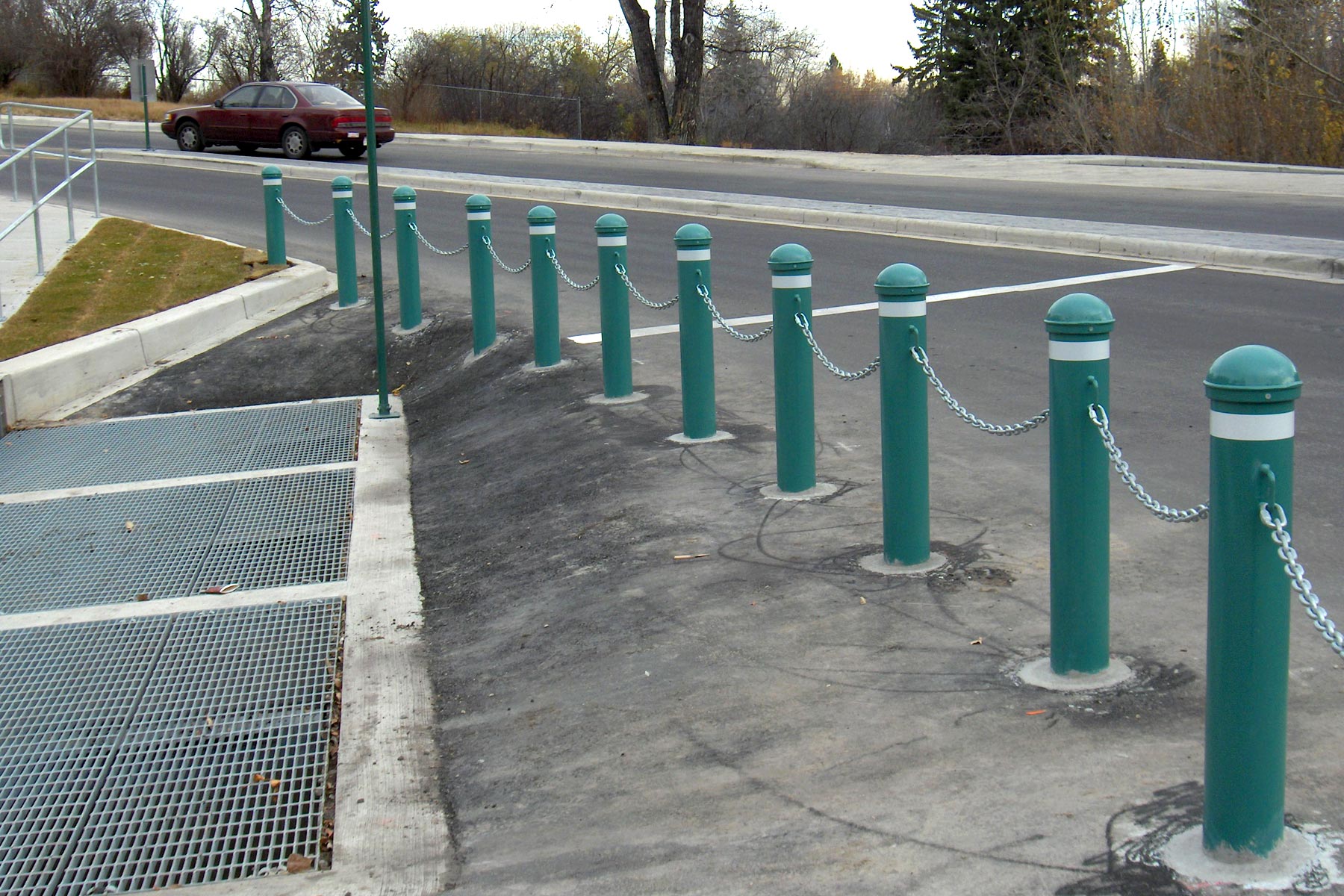 Concrete filled Bollards Custom Park Leisure
